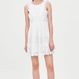 Zara Embroidered Eyelet Dress
